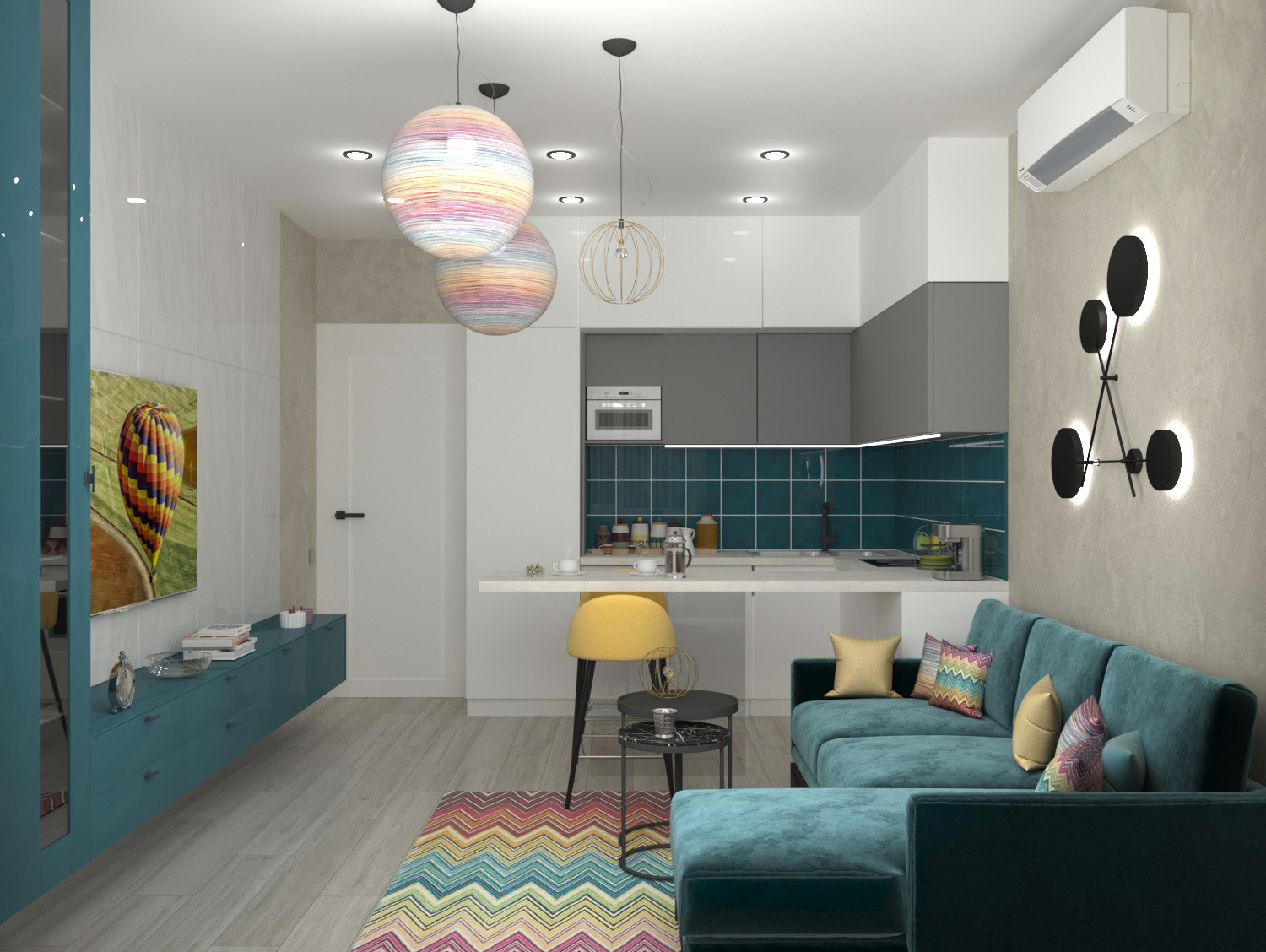 Квартира в стиле "Missoni"