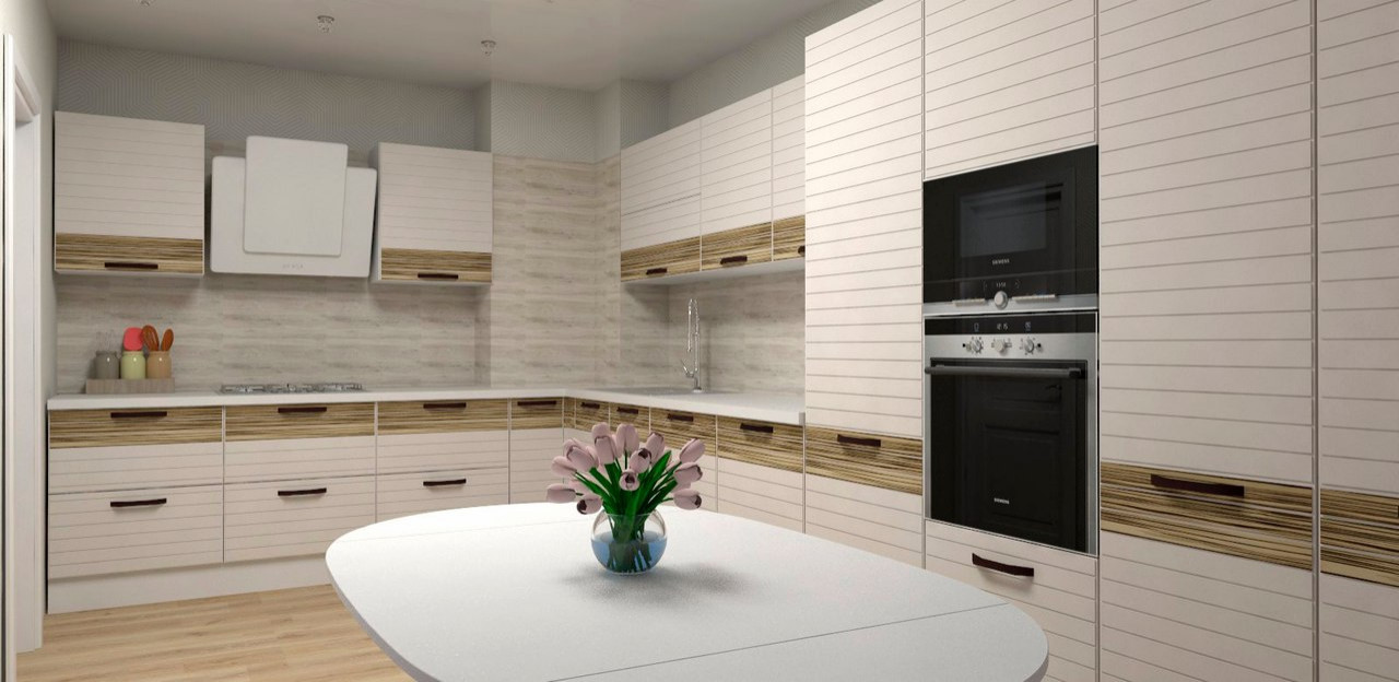 Кухня в современном стиле.