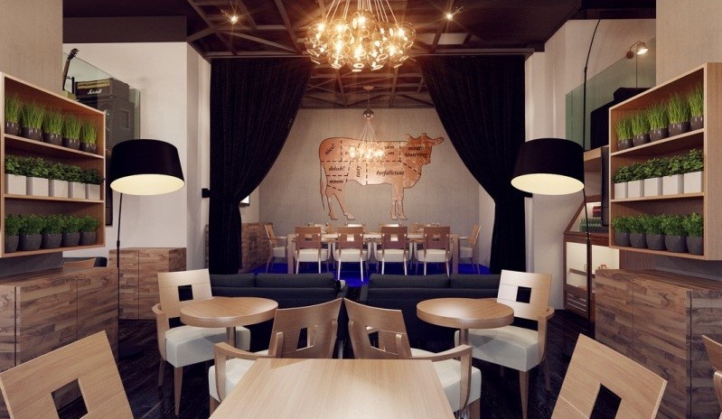 Дизайн интерьера ресторана на Печерске