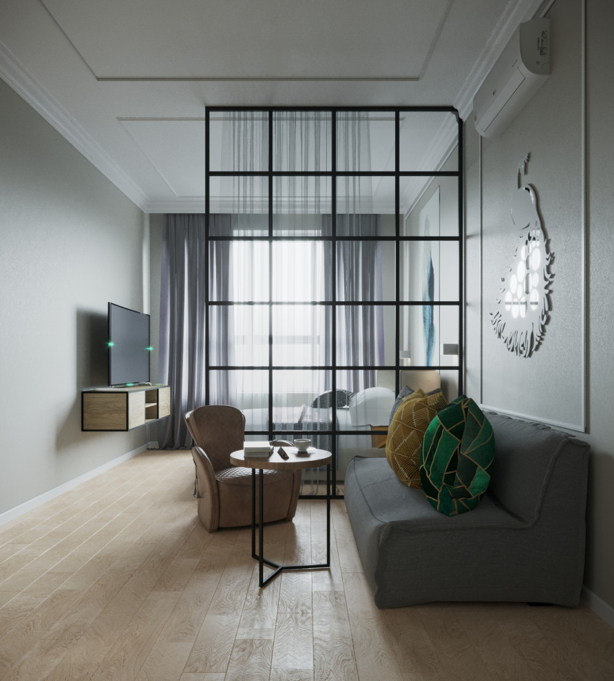 4-к квартира в Москве в пастельных тонах современной классики