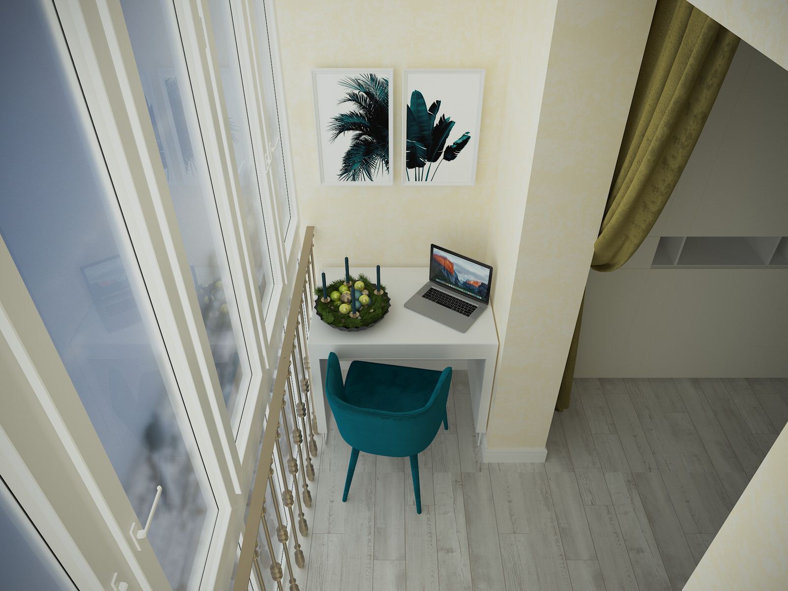 Спальня-кабинет 18 кв.м.