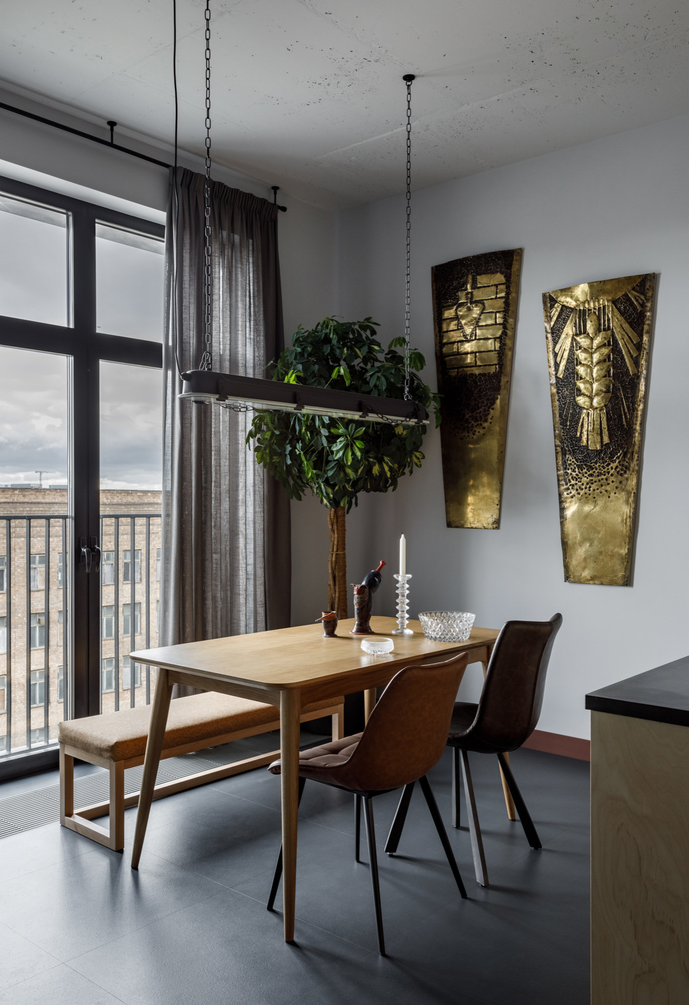 Houzz тур: Квартира с кухней из фанеры