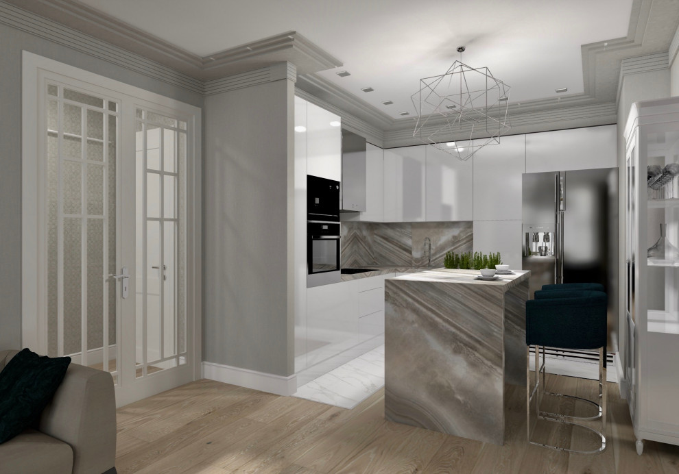 Квартира 100м2 Американская классика в ЖК Триколор