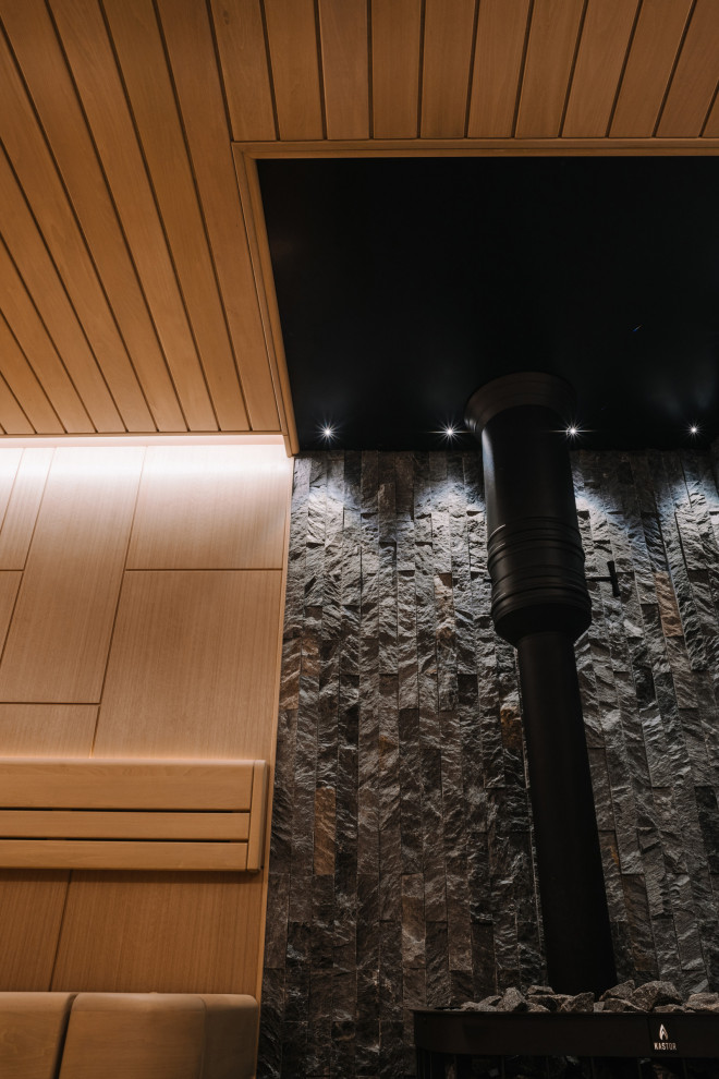 Точечное освещение печи.