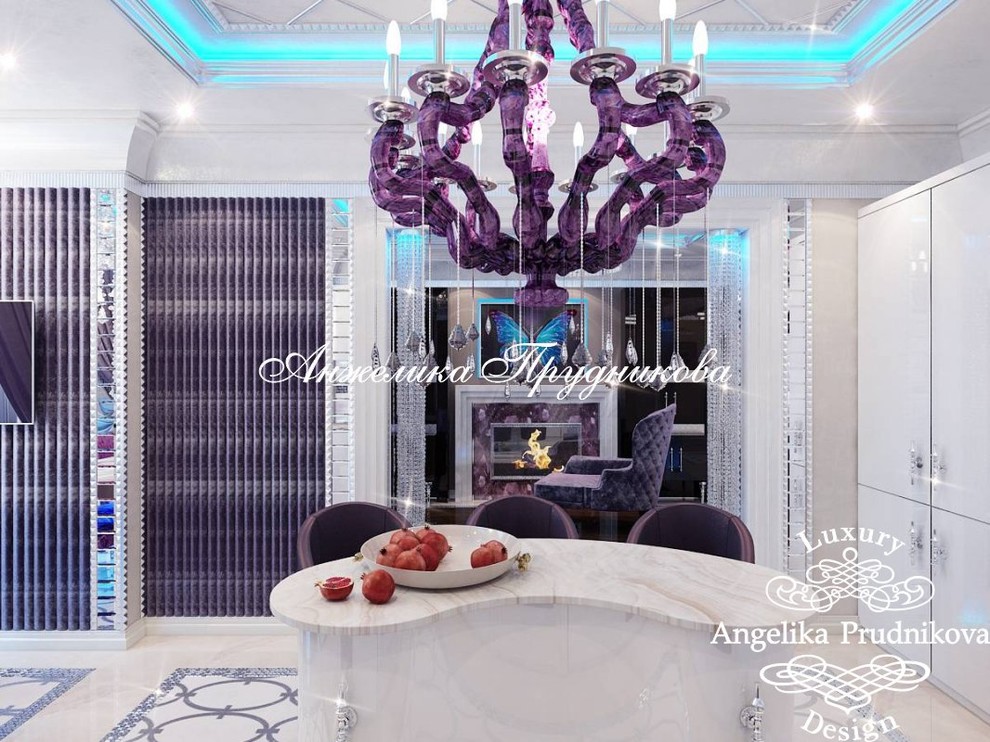 Роскошь интерьера кухни в стиле Ар-Деко