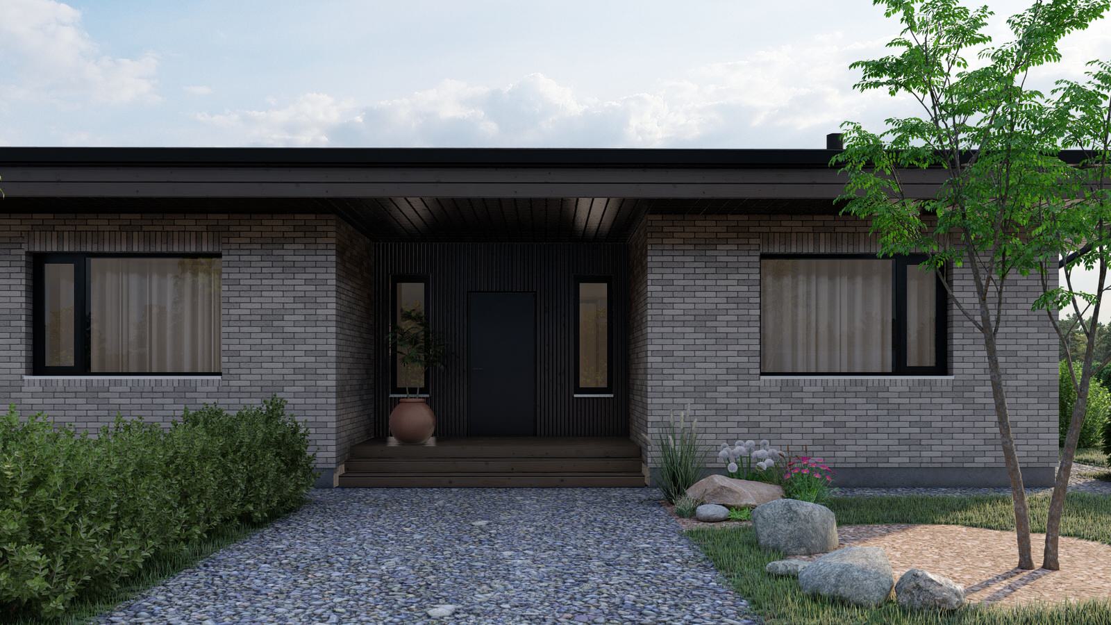 Одноэтажный дом в пос. Зимняя горка