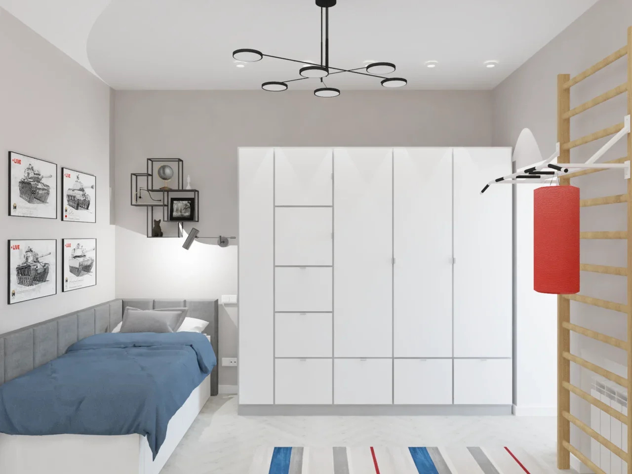 Варианты визуализации детской для мальчика