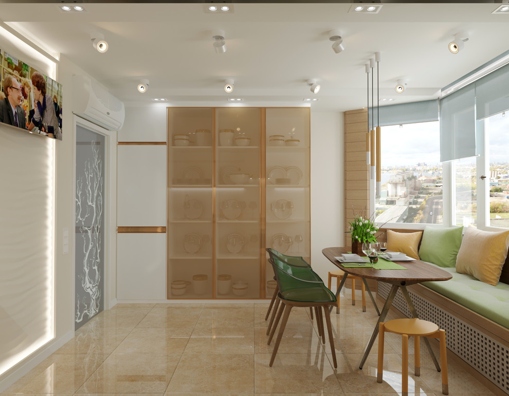 Интерьерное решение кухни в типовом доме серии 111м