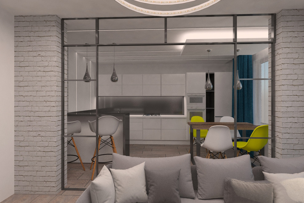 Дизайн 2-х комнатной квартире,в ЖК "Маршал" в стиле лофт