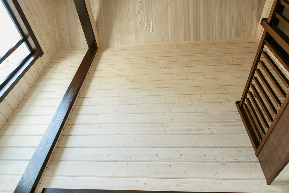 Интерьер дома из клееного бруса