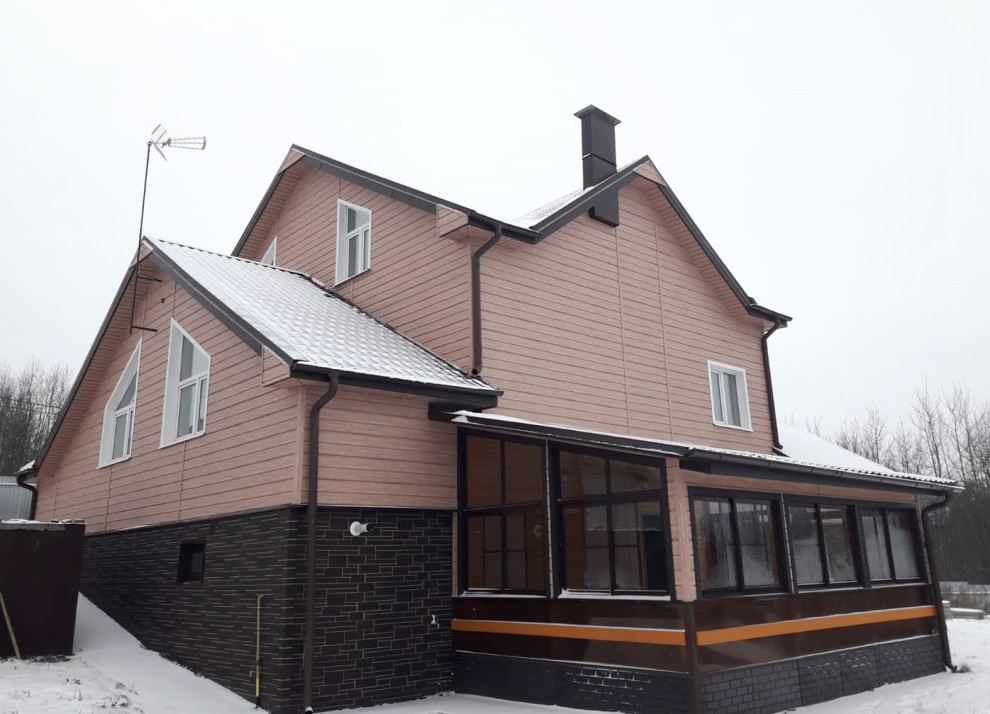 Фасады домов с материалами Docke