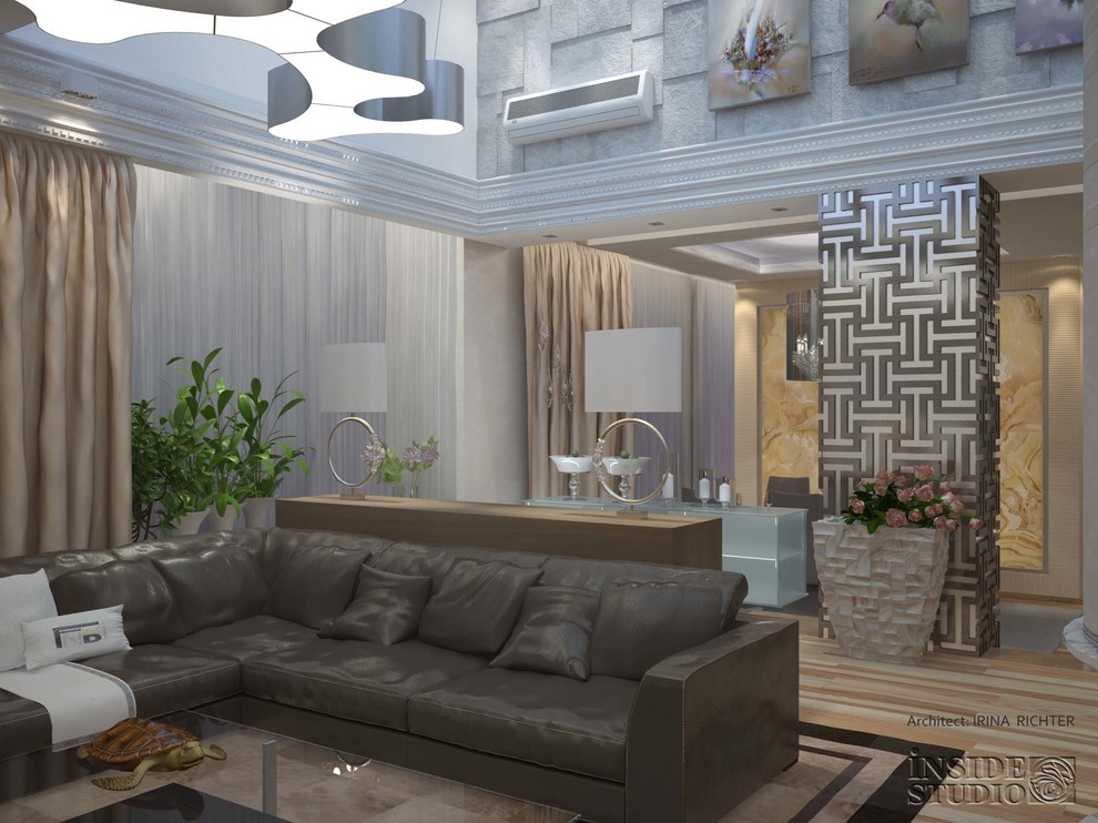 Интерьер загородного  дома   530 m2