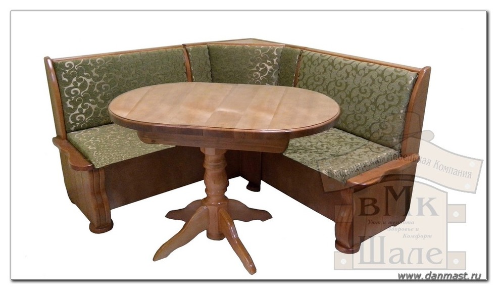 Кухонные угловые диваны из массива