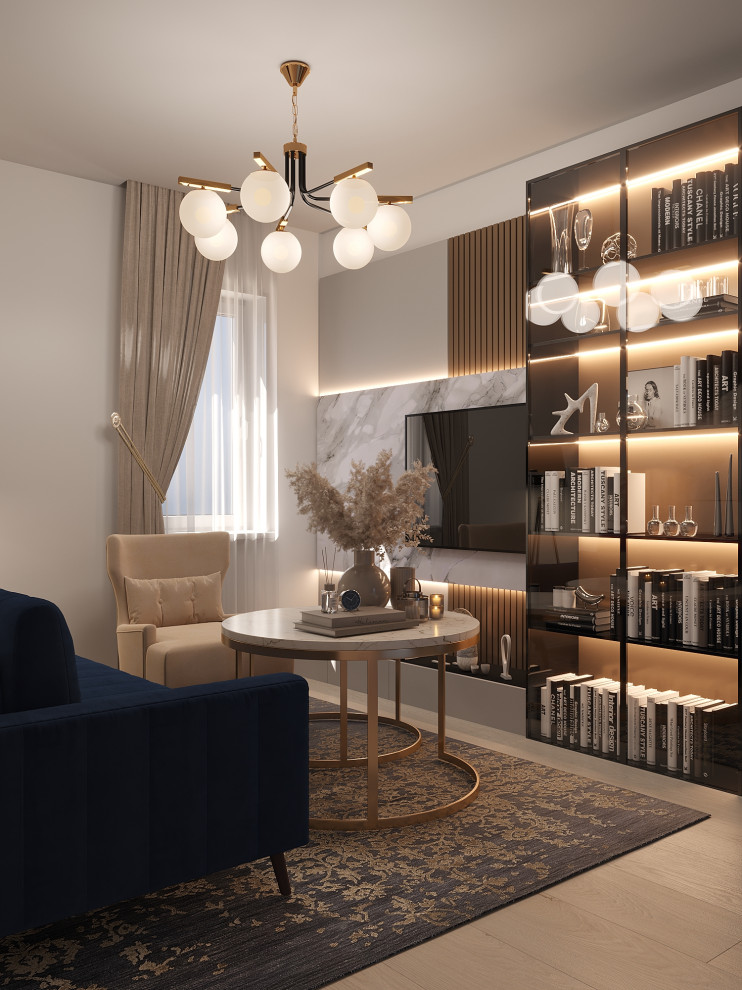 Кухня и гостиная в трешке