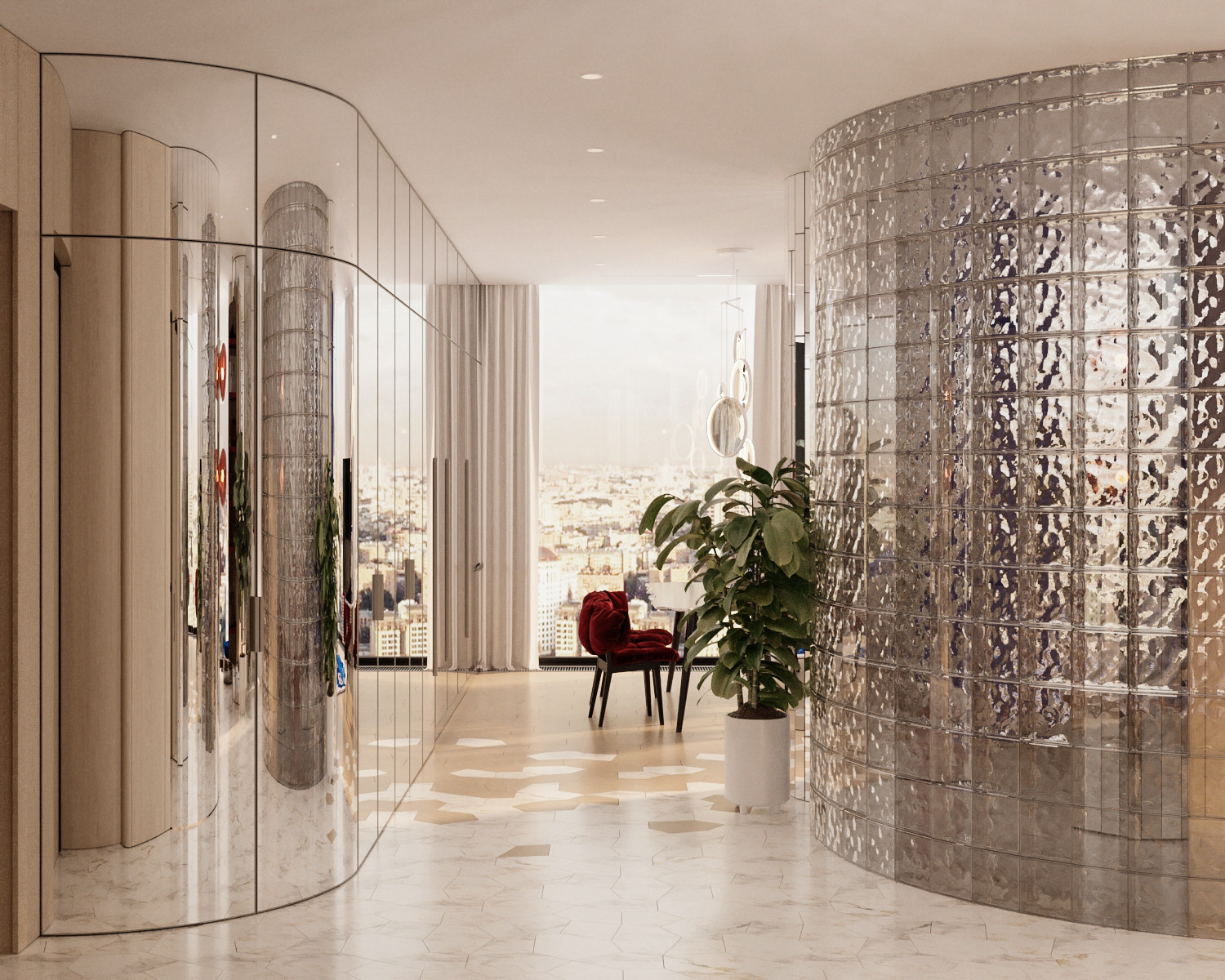 Квартира в стиле фотостудии без единой стены