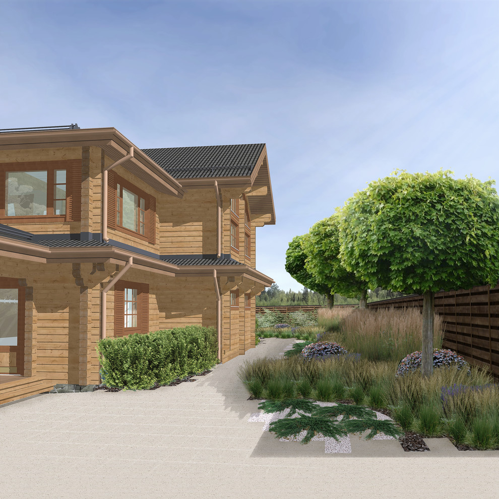 Обложка проекта: Проект ландшафтного дизайна для загородного дома в КП Тихий берег