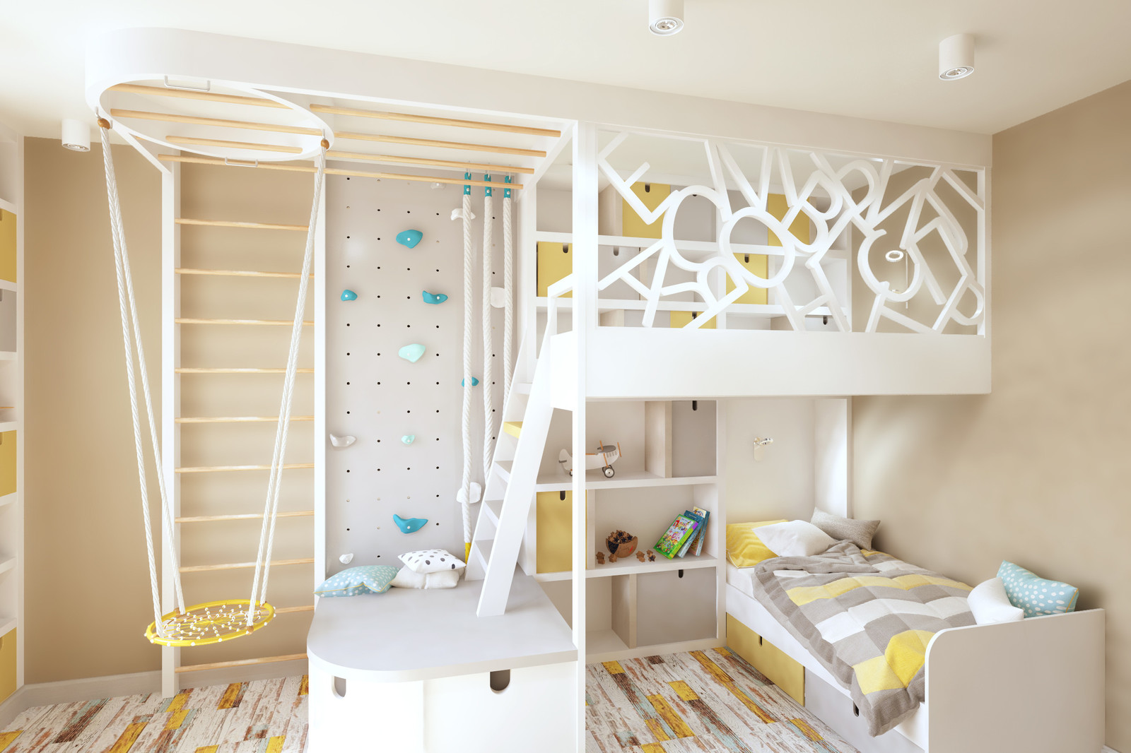 Детская с именным панно