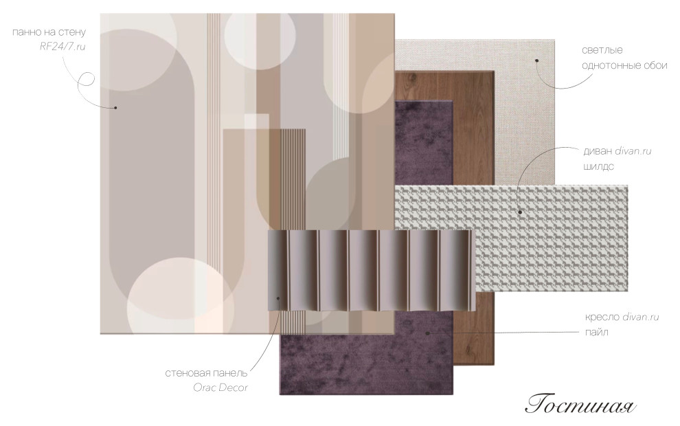 Карта используемых материалов