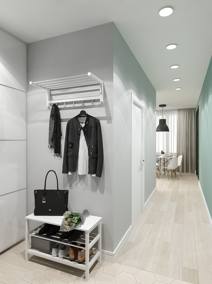 Однокомнатная квартира " Мятная скандинавия" 45 м2