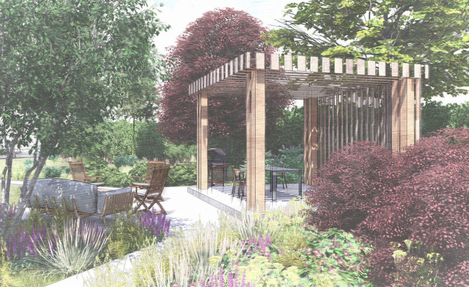 В пурпурной гамме. Ренессанс Парк. 2019 г.