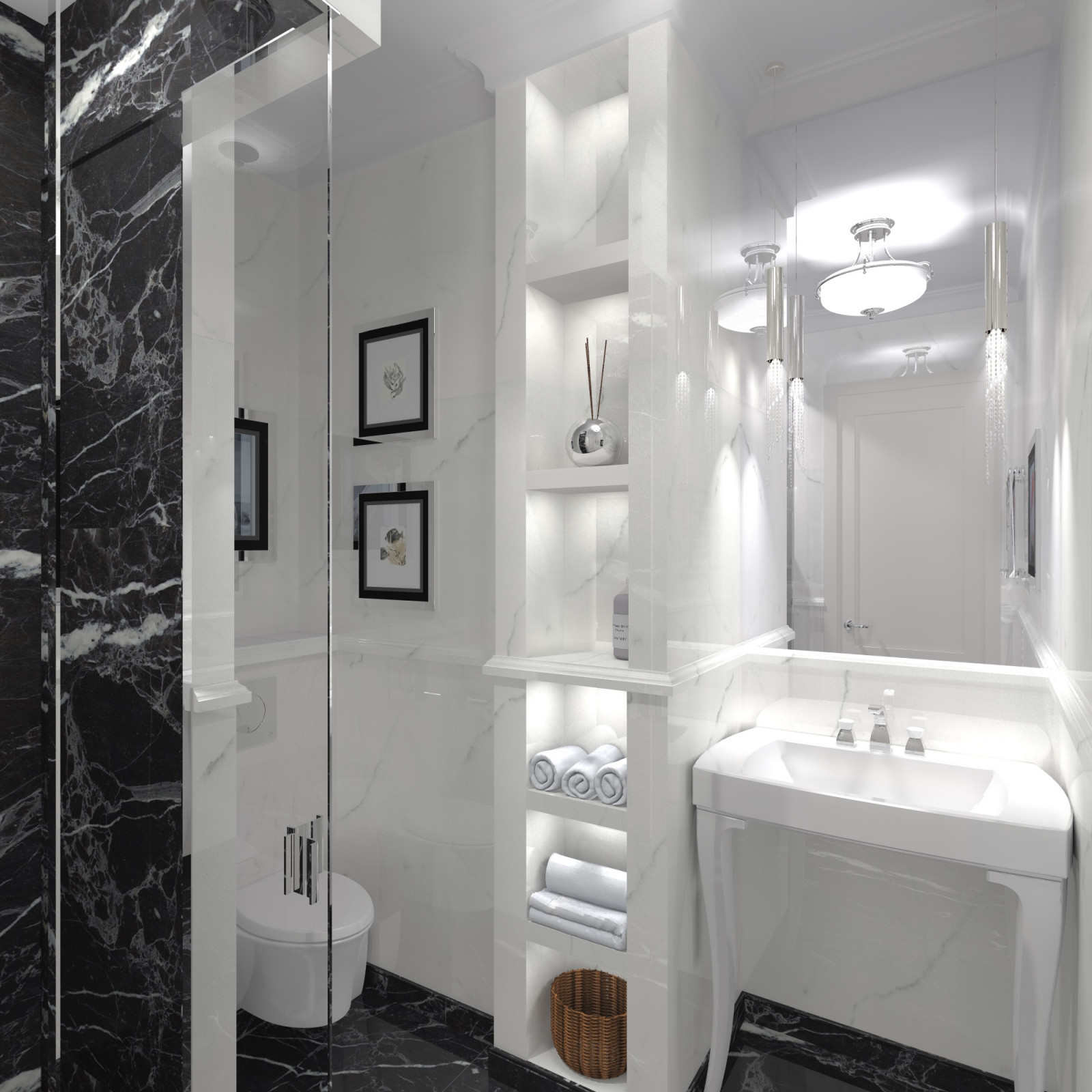 Квартира 100м2 Американская классика в ЖК Триколор