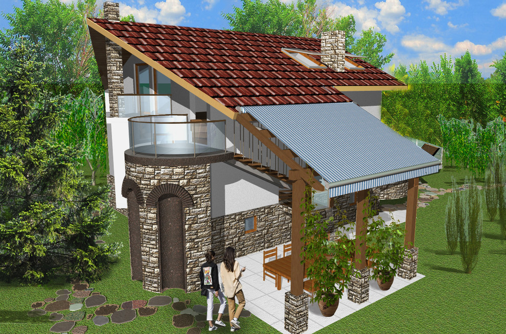 Эскизный проект жилого дома для летнего отдыха в посёлке Петушки под Тулой