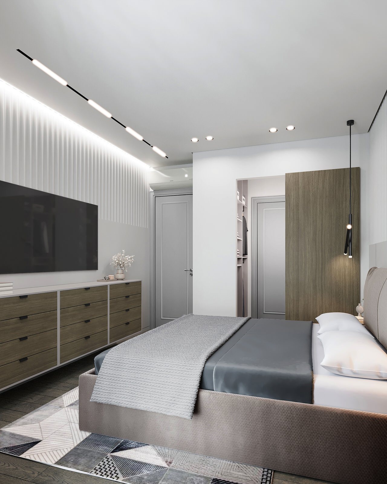 Дизайн интерьера квартиры с открытой террасой в жилом комплексе "Тармо"