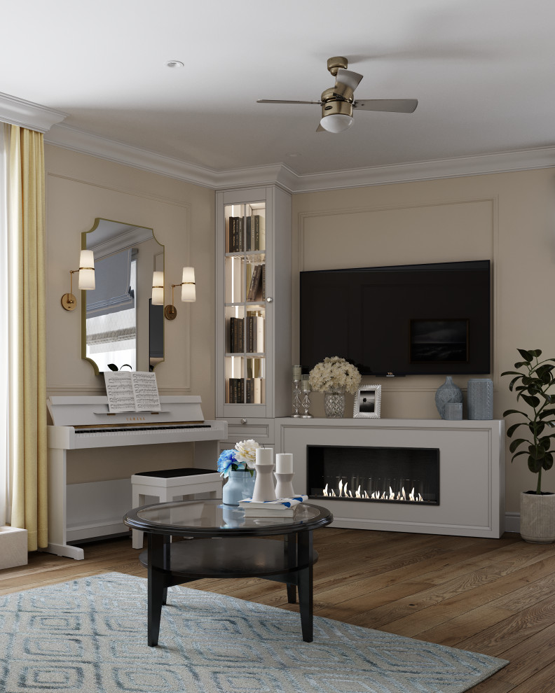 Американская классика в однокомнатной квартире