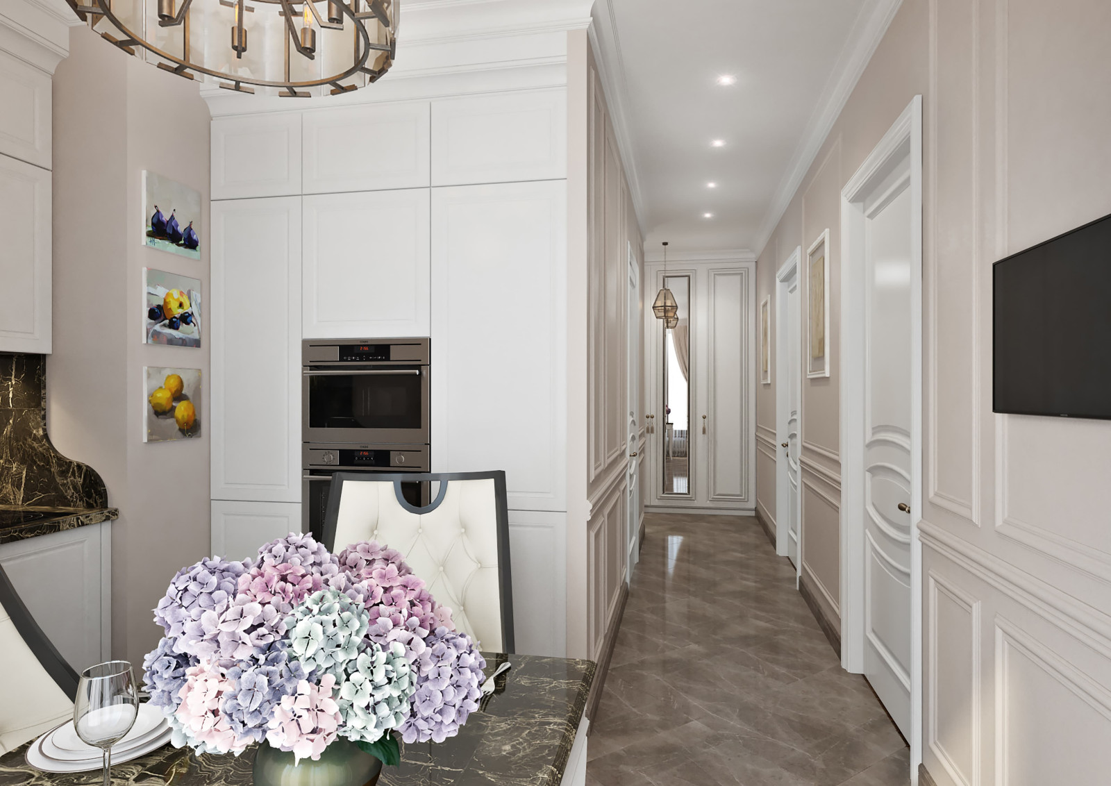 Дизайн и ремонт квартиры в ЖК «Вандер Парк» — Назад в будущее