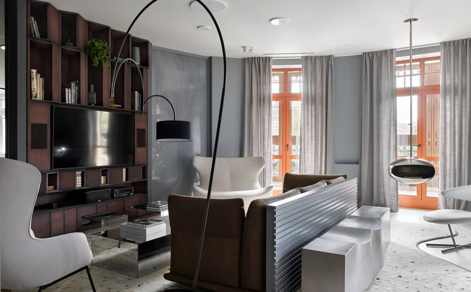 ТВ зона в гостиной