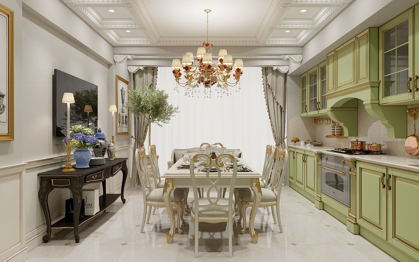 Обложка проекта: Квартира в классическом стиле