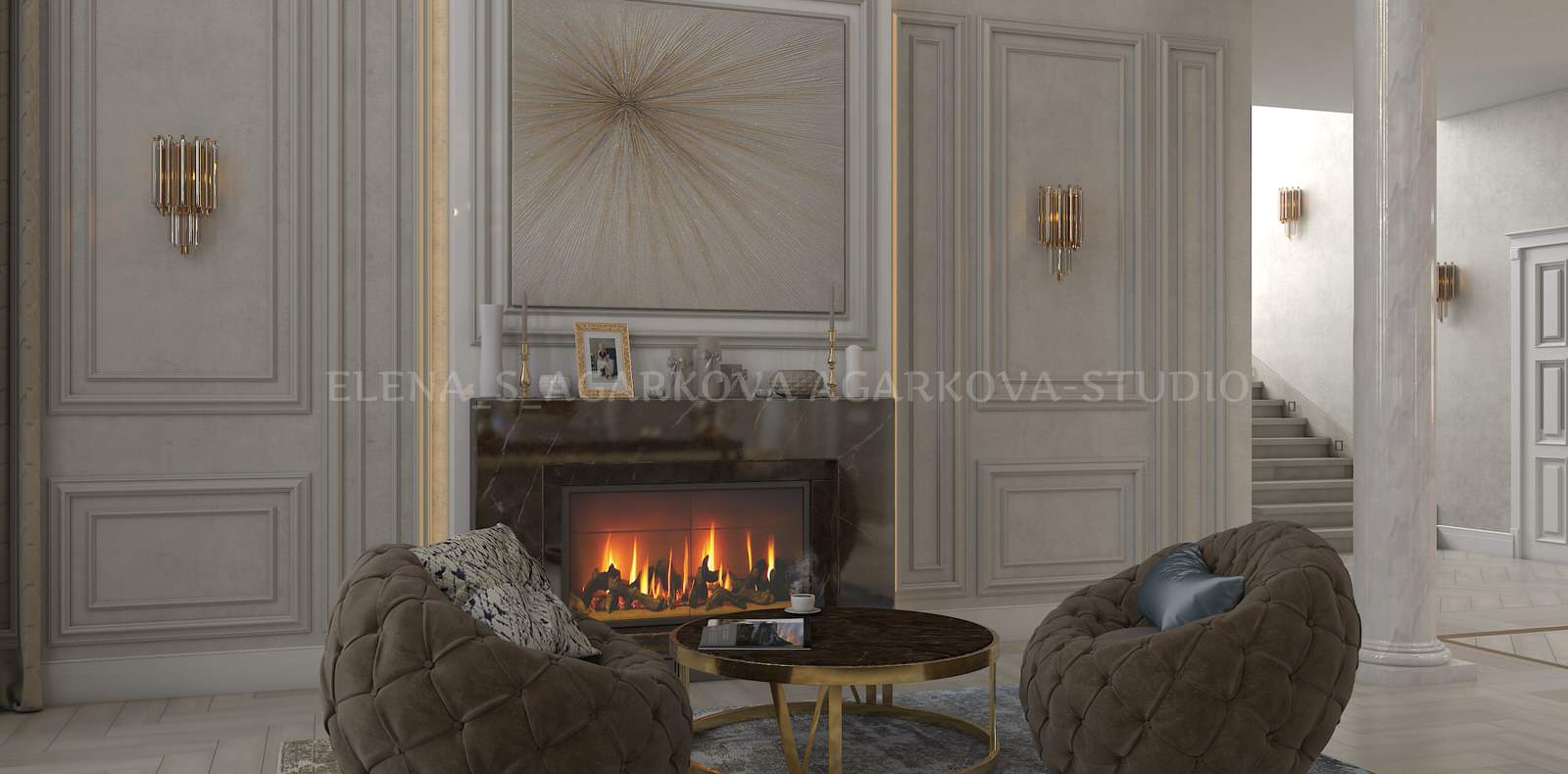 Обложка проекта: Дом в нюдовых тонах