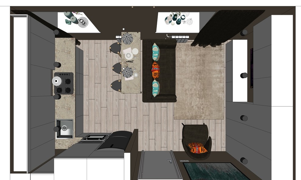 Обложка проекта: Проект 2-х комнатной квартиры 2