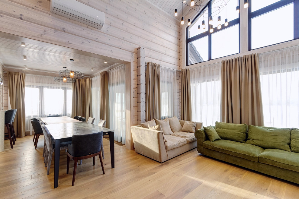 Фотосъеки коттеджа для компании Деревянный Дом