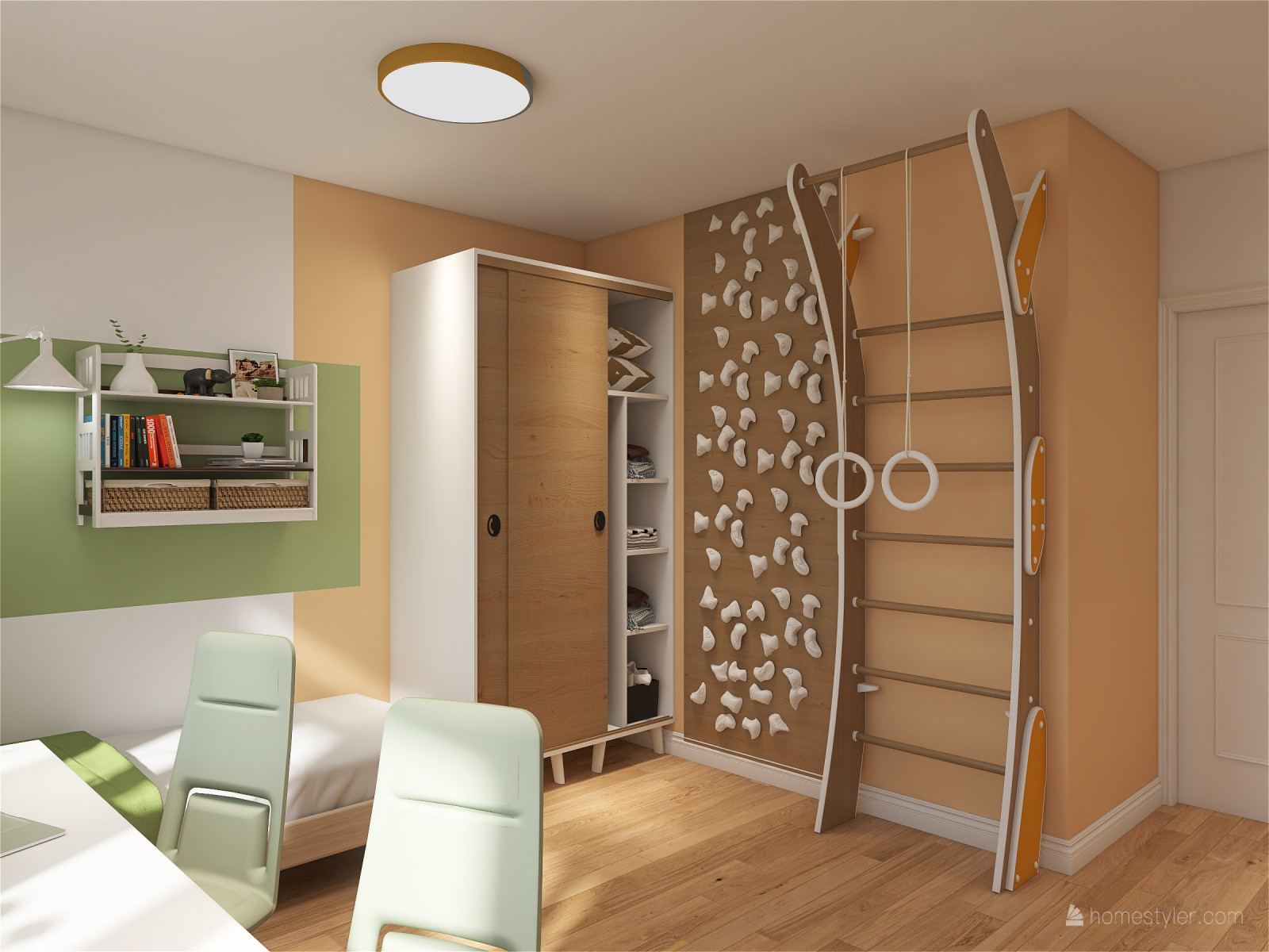 Квартира для большой семьи в скандинавском стиле