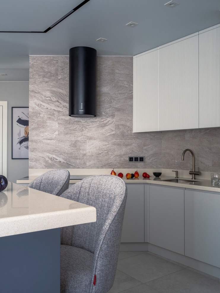 Серо-бежевый минимализм в ЖК Пушкин