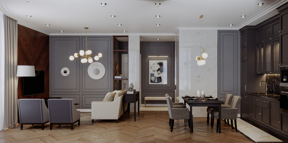 Дизайн интерьера Двухкомнатной квартиры. ЖК "5 Звезд" Санкт-Петербург