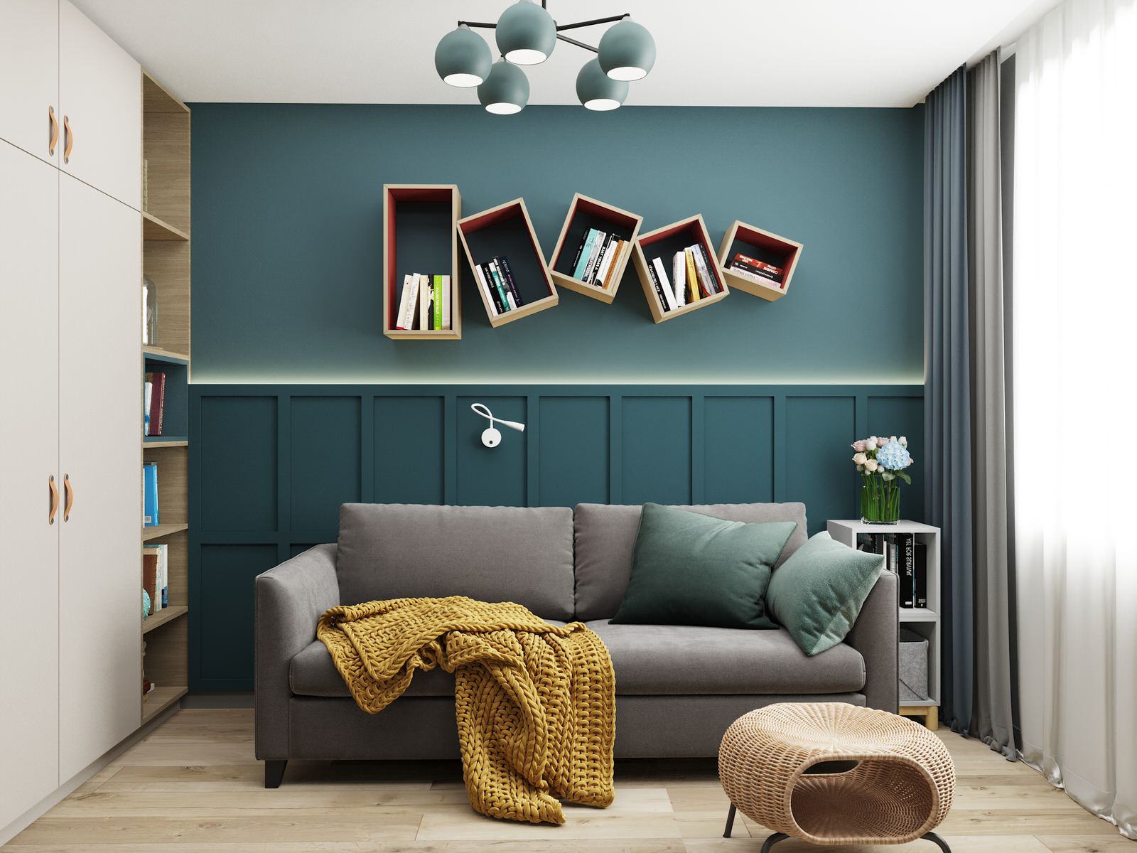 2-комн. квартира для пары в Бабяково, в ЖК Зелёный квартал