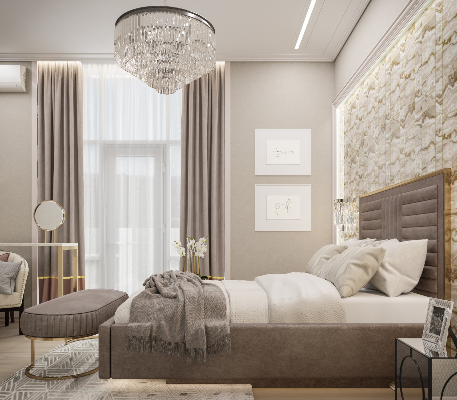 Дизайн проект квартиры "Элегантная роскошь"