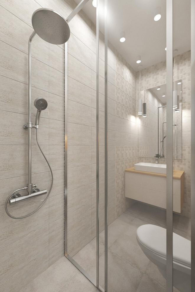 Дизайн интерьера трехкомнатной квартиры 115 м2 (Санкт-Петербург) гостевой туалет