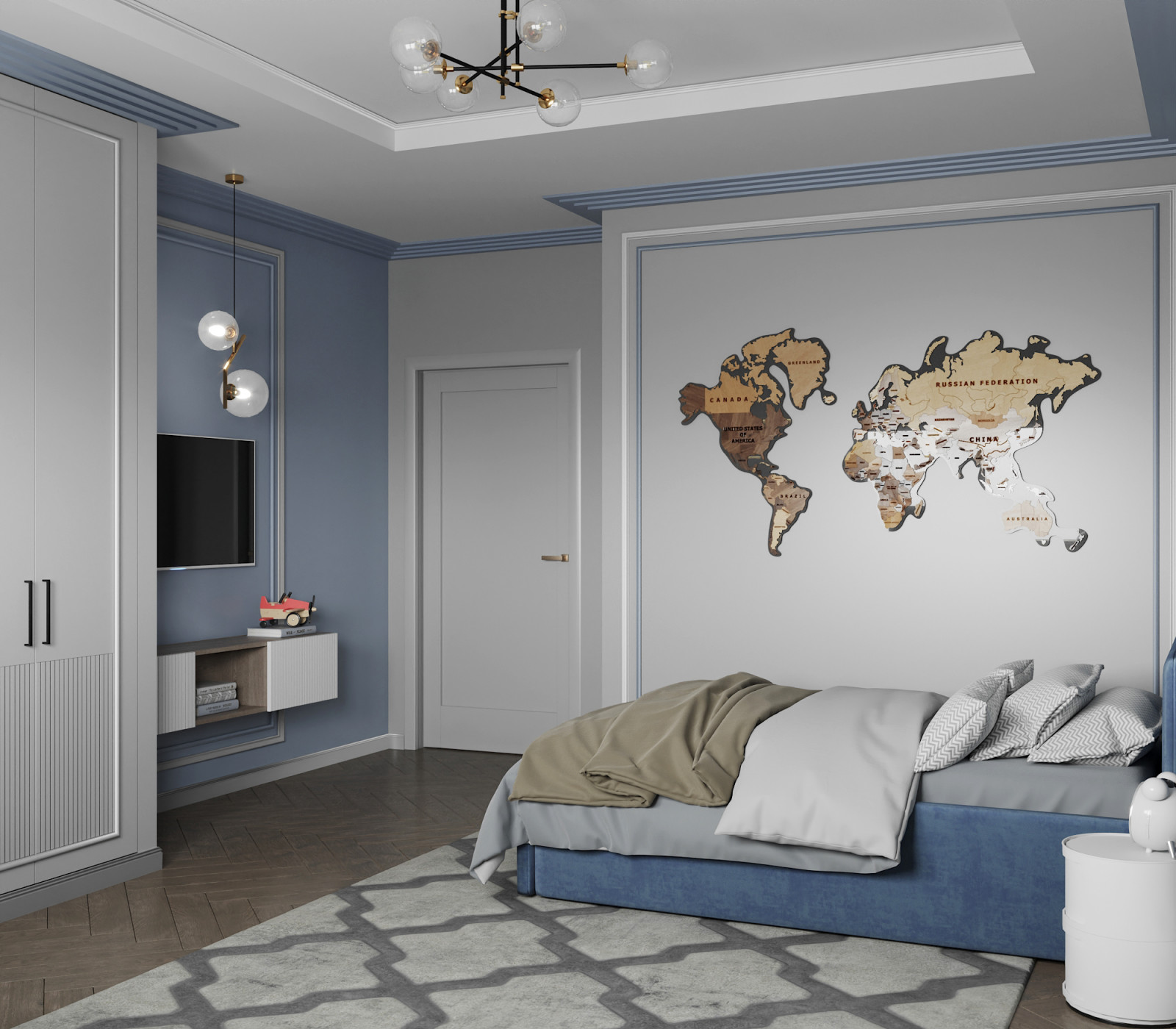 "Зазеркалье", дизайн 2комнатной квартиры 66 м2