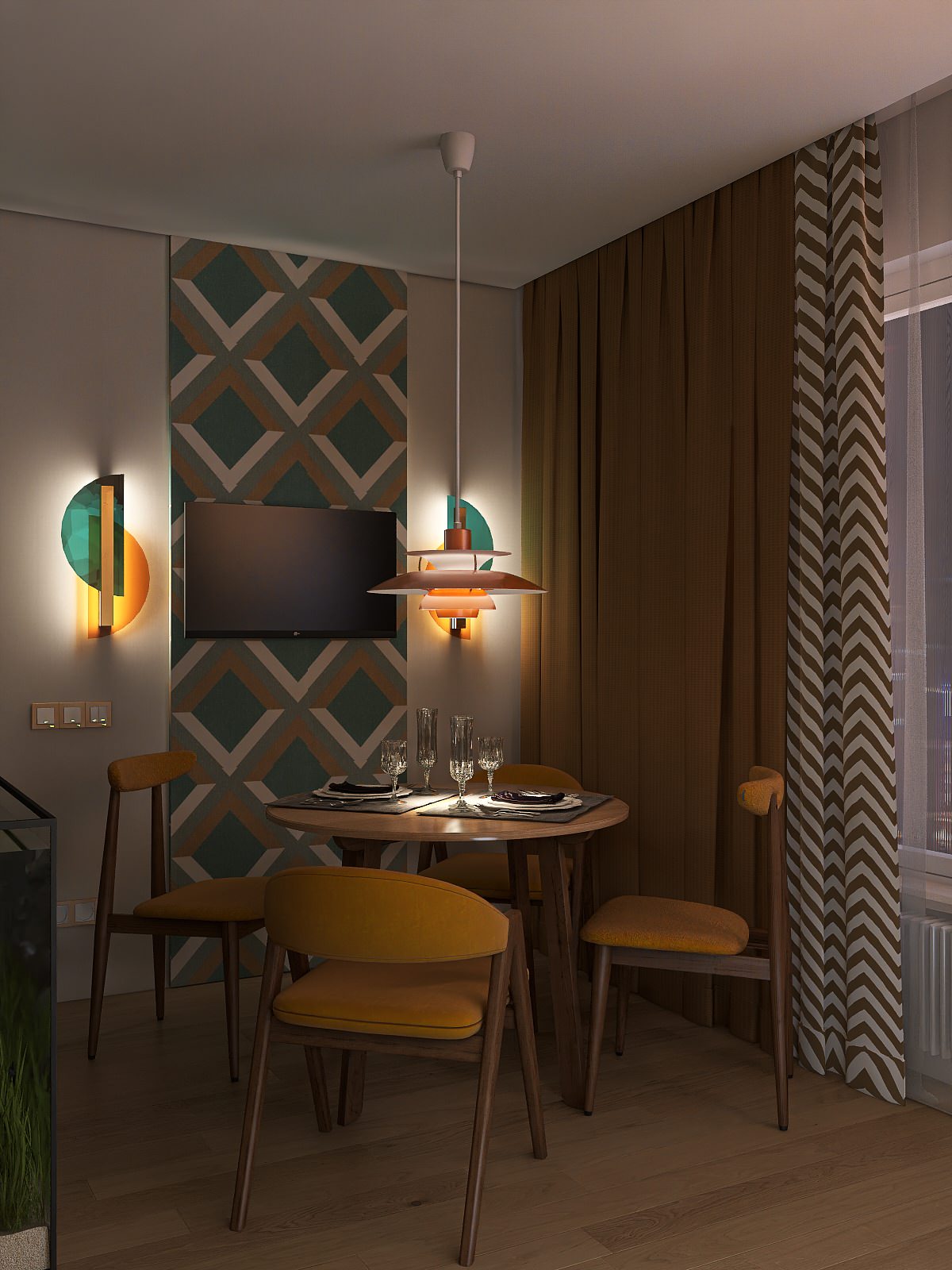 Дизайн-проект квартиры, 45 м2