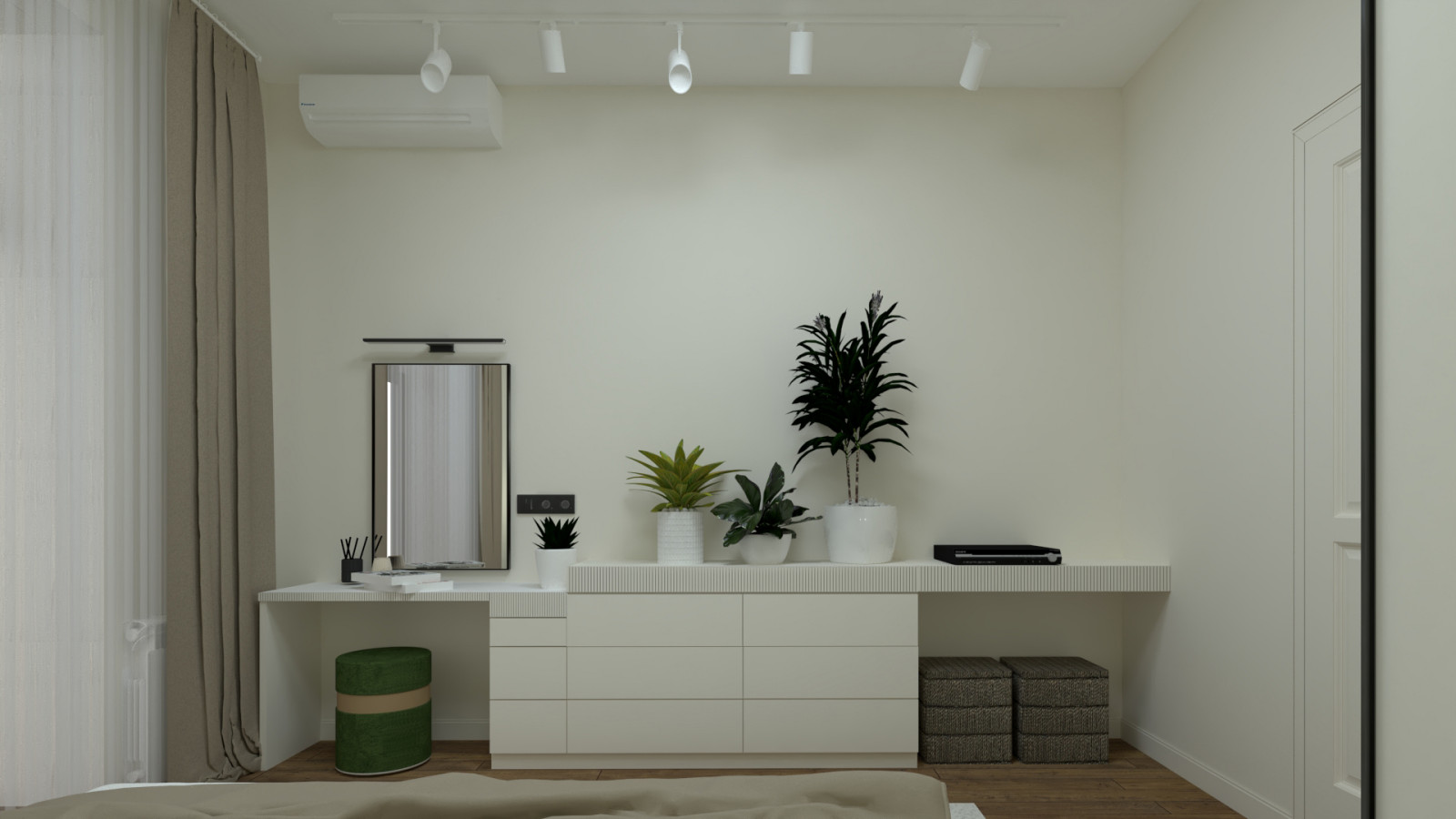 Квартира 54 м.кв. с элементами urban jungle