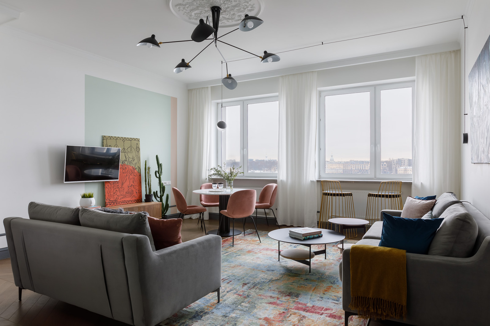 Обложка проекта: ЖК Платинум (квартира с видом на Неву), реализация