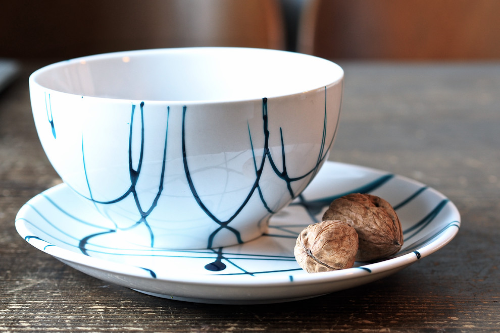 DIY: Чайная пара в стиле Джексона Поллока