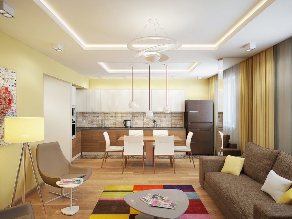 ДИЗАЙН-ПРОЕКТ ДВУХУРОВНЕВОЙ КВАРТИРЫ 203 М2