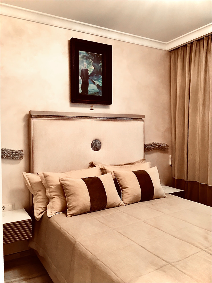 Трехкомнатная квартира в природных тонах, со сложной перепланировкой.