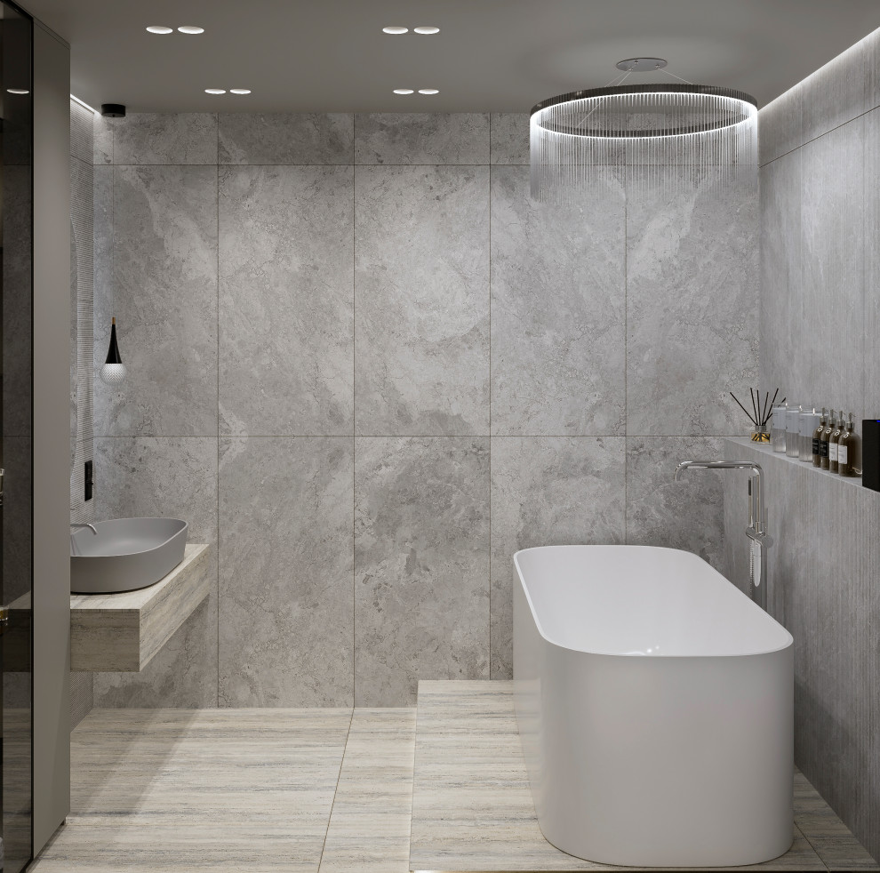 Ванная комната в трехкомнатной квартире ЖК Гринпакрк, г. Брянск