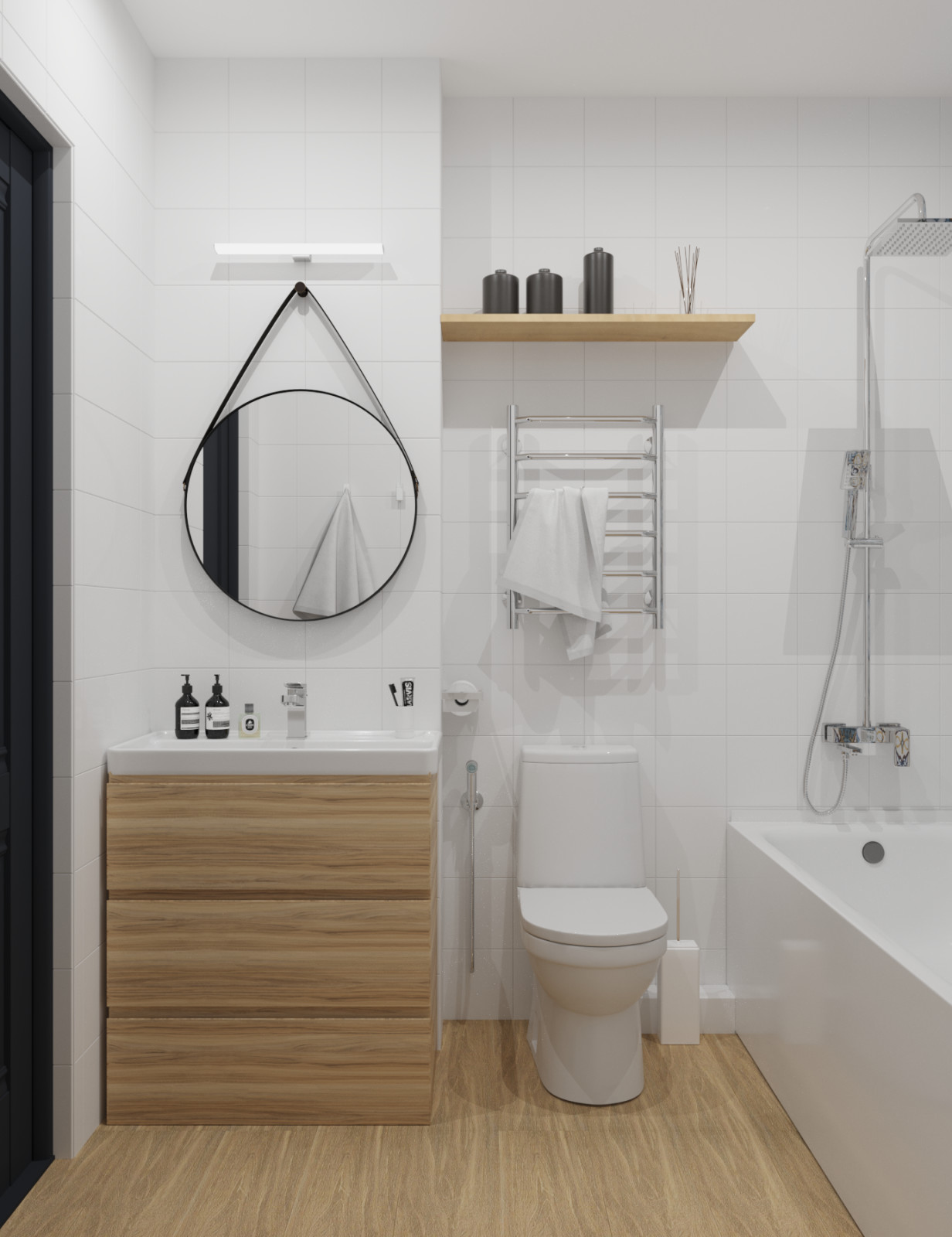 Обложка проекта: Проект трёхкомнатной квартиры