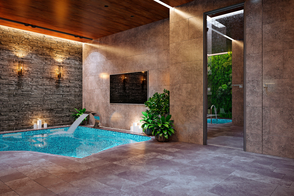 Спа-зона на цокольном этаже загородного дома - 600 кв.м